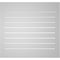 Ekena Millwork Vertical Surface Mount PVC Gable Vent: Functional, w/ 2"W x 2"P Brickmould Sill Frame, 30"W x 28"H GVPVE30X2803SF - alternate 4